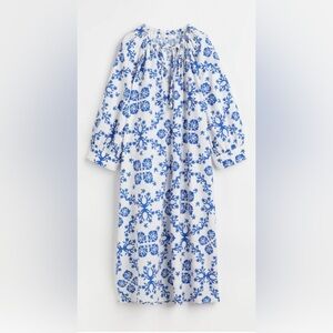 H&M Blue and White Caftan (runs big)